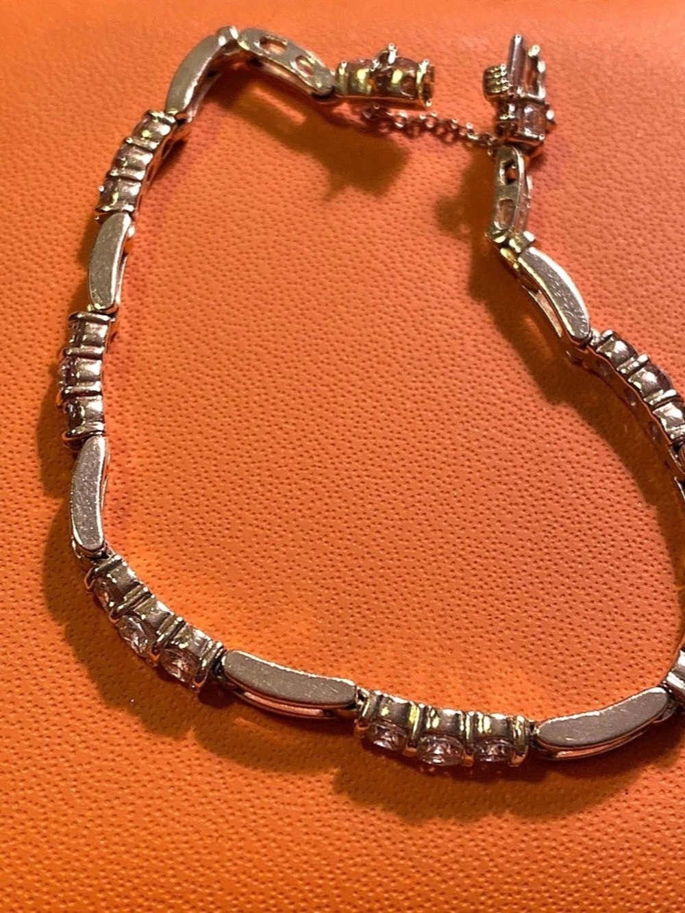 14j Gold Genuine Diamonds Link Bracelet